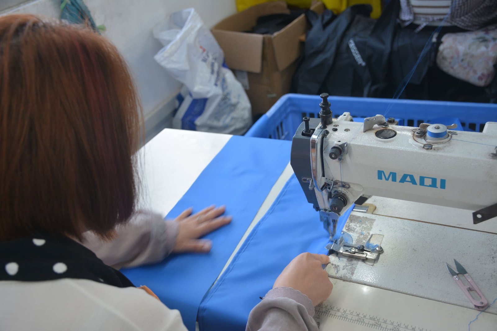 Textile workshop production floor