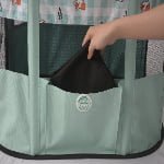CW073 soft-sided mesh pet playpen