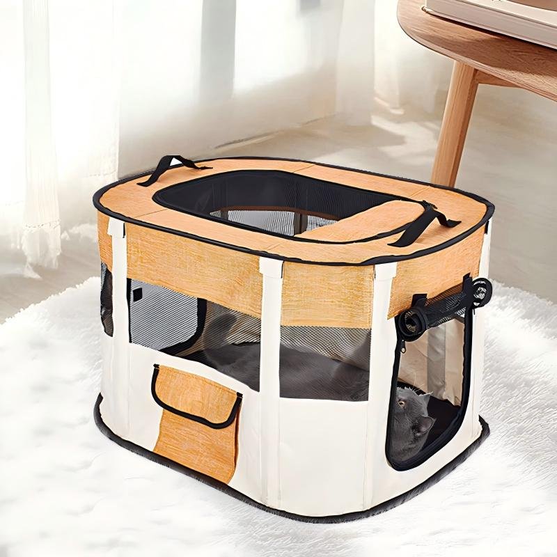 CW013 Octagonal Soft-Sided Pet Playpen | OEM Pet Product Manufacturer