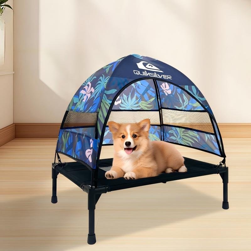 CW040 Elevated Pet Cot with Canopy | OEM Pet Product Manufacturer