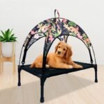 CW041 Elevated Pet Cot with Canopy | OEM Pet Product Manufacturer
