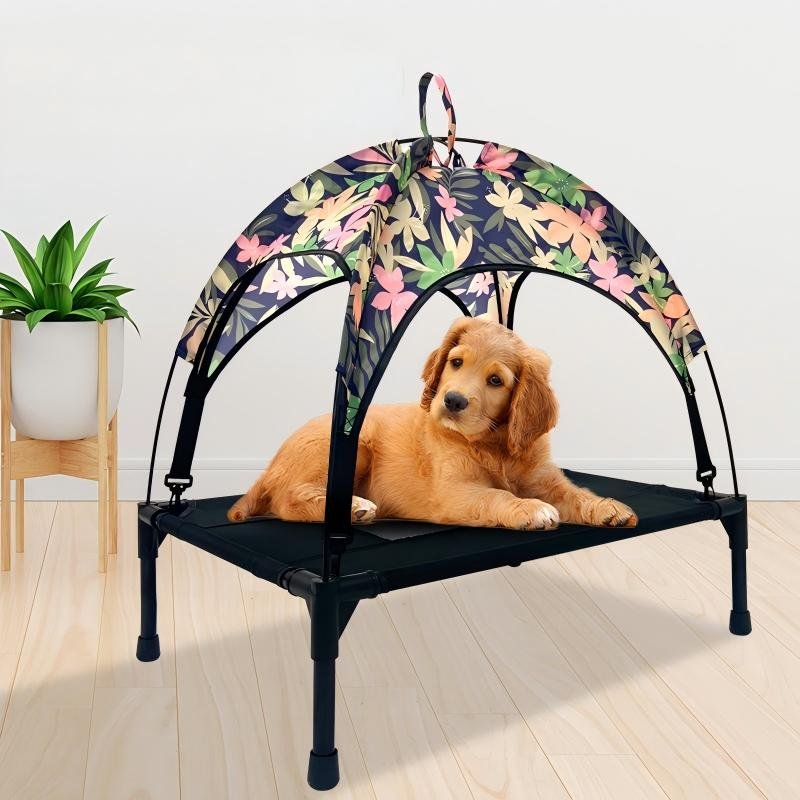 CW041 Elevated Pet Cot with Canopy | OEM Pet Product Manufacturer