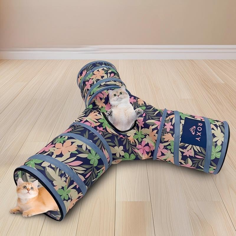 CW036 Three-Way Pet Play Tunnel | OEM Pet Product Manufacturer