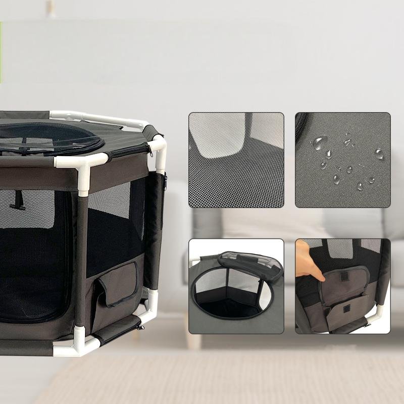 CW071 octagonal frame pet playpen