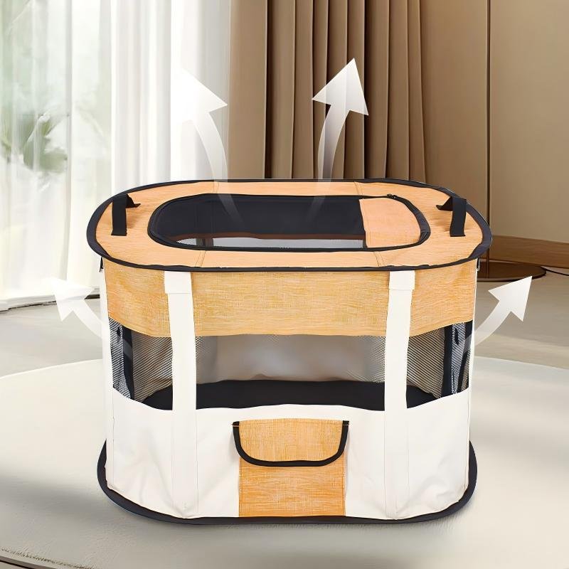 CW013 Octagonal Soft-Sided Pet Playpen | OEM Pet Product Manufacturer