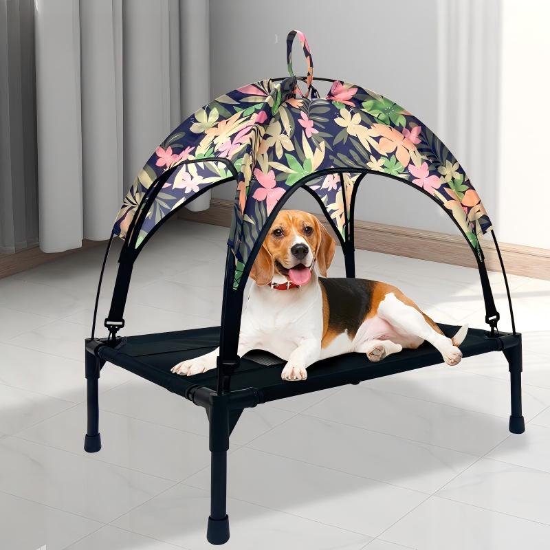 CW041 Elevated Pet Cot with Canopy | OEM Pet Product Manufacturer