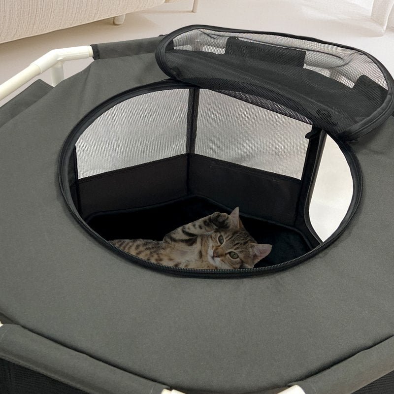 CW071 octagonal frame pet playpen
