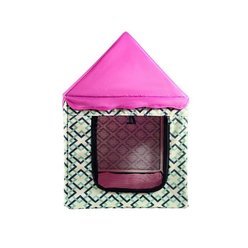 CW025 Peaked-Roof Fabric Pet House | OEM Pet Product Manufacturer