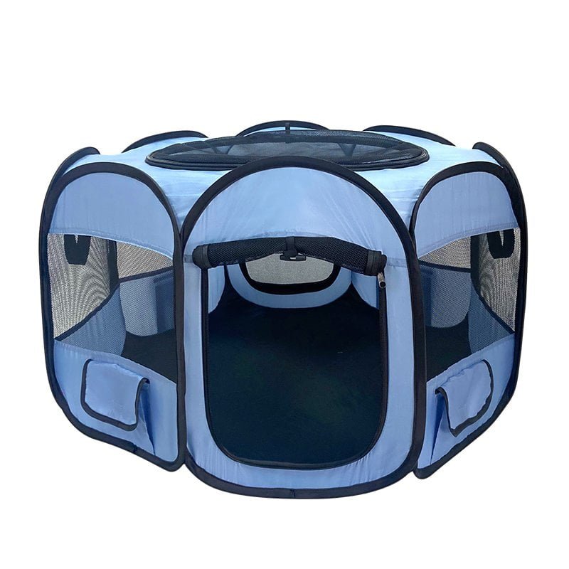 CW072 octagonal mesh pet playpen