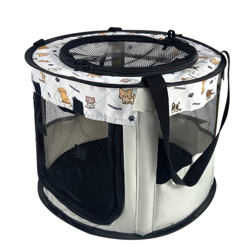 CW028 round soft-sided pet playpen