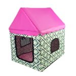 CW025 Peaked-Roof Fabric Pet House | OEM Pet Product Manufacturer