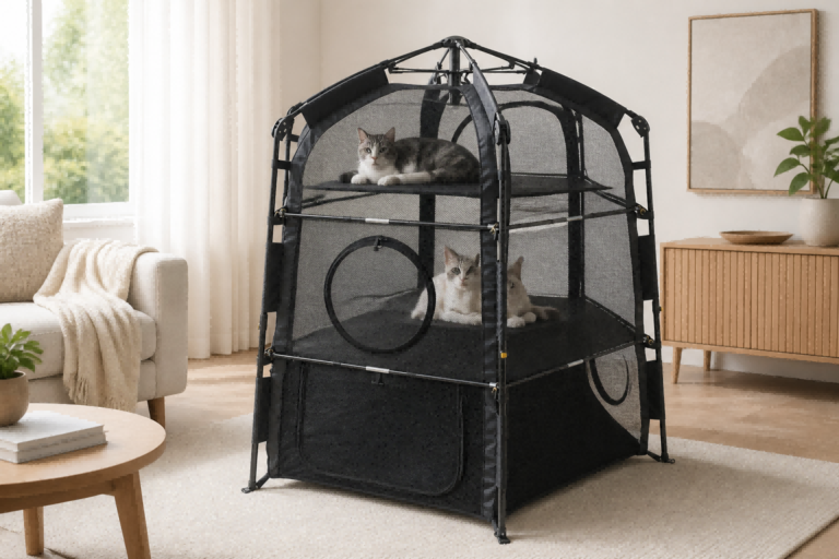 CW076 Multi-Level Foldable Cat Cage Manufacturer | OEM Pet Product Manufacturer