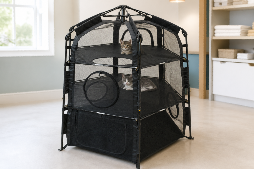 multi-level foldable cat cage manufacturer