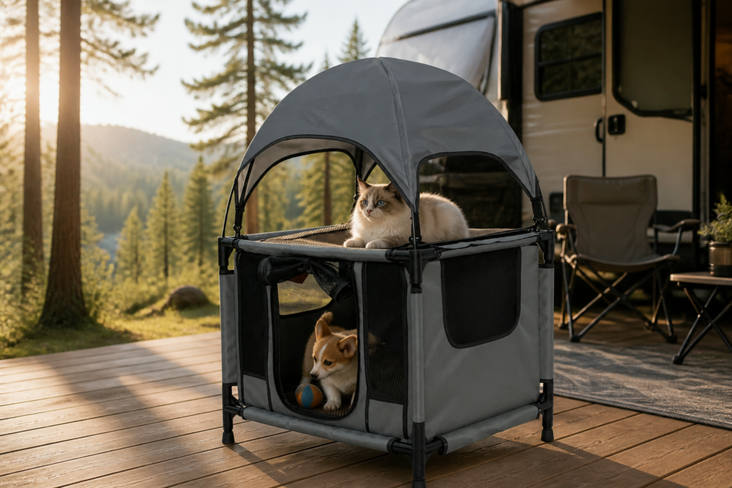 heavy-duty 2-tier pet playpen