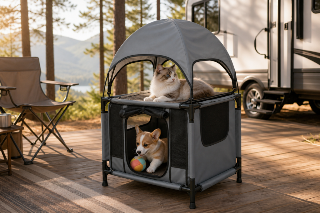 CW86 2-Tier Pet Playpen and Indoor Multi-Level Enclosure Manufacturer | OEM Pet Playpen Manufacturer