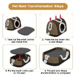2-in-1 Cat Cave Bed Manufacturer