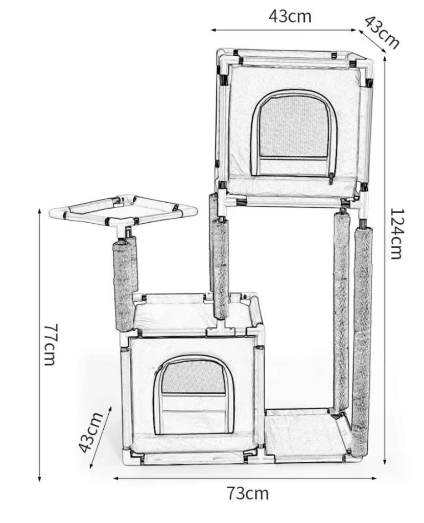 Multi-Level Cat Tree & Climbing Tower | ZRC Pet