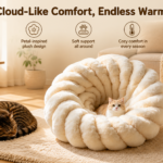 CW079 Plush Flower Cat Bed Manufacturer | OEM Pet Beds Manufacturer