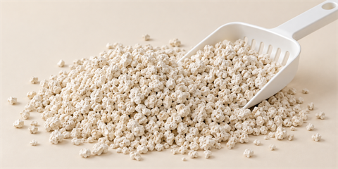 Cassava cat litter - granules made from cassava starch