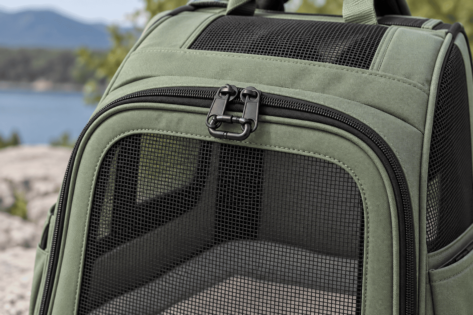 escape-proof pet carrier backpack design