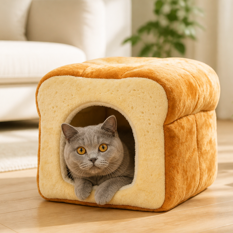 CW080 Toast Cat Cave Bed Manufacturer | OEM Pet Beds