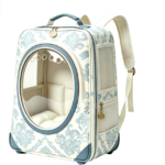 CW089 hard-shell cat backpack in a realistic pet-use scene