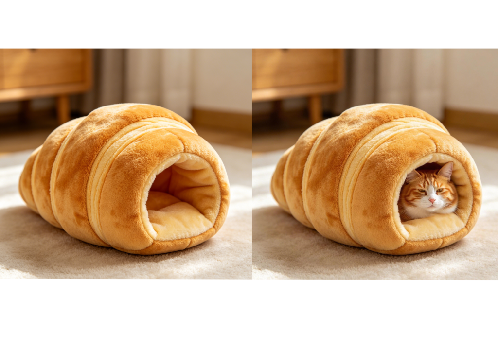 CW091 Croissant Cat Cave Bed Manufacturer | OEM Pet Products