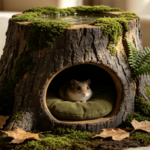 CW098 Tree Stump Cat Cave Bed Manufacturer | OEM Pet Products