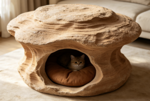 CW099 Mushroom Cat Cave Bed Manufacturer | OEM Pet Products