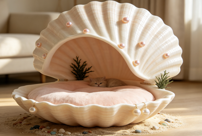 CW100 Seashell Pet Sofa Bed Manufacturer | OEM Pet Products