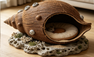 CW101 Conch Shell Cat Cave Bed Manufacturer | OEM Pet Products