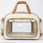 CW109 soft-sided pet carrier bag in a realistic pet-use scene