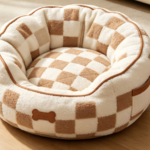 CW110 Checkerboard Round Pet Bed Manufacturer | OEM Pet Product