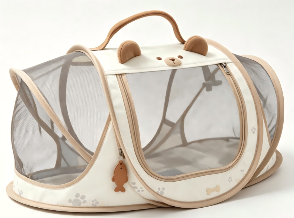 CW113 collapsible mesh pet playpen in a realistic pet-use scene