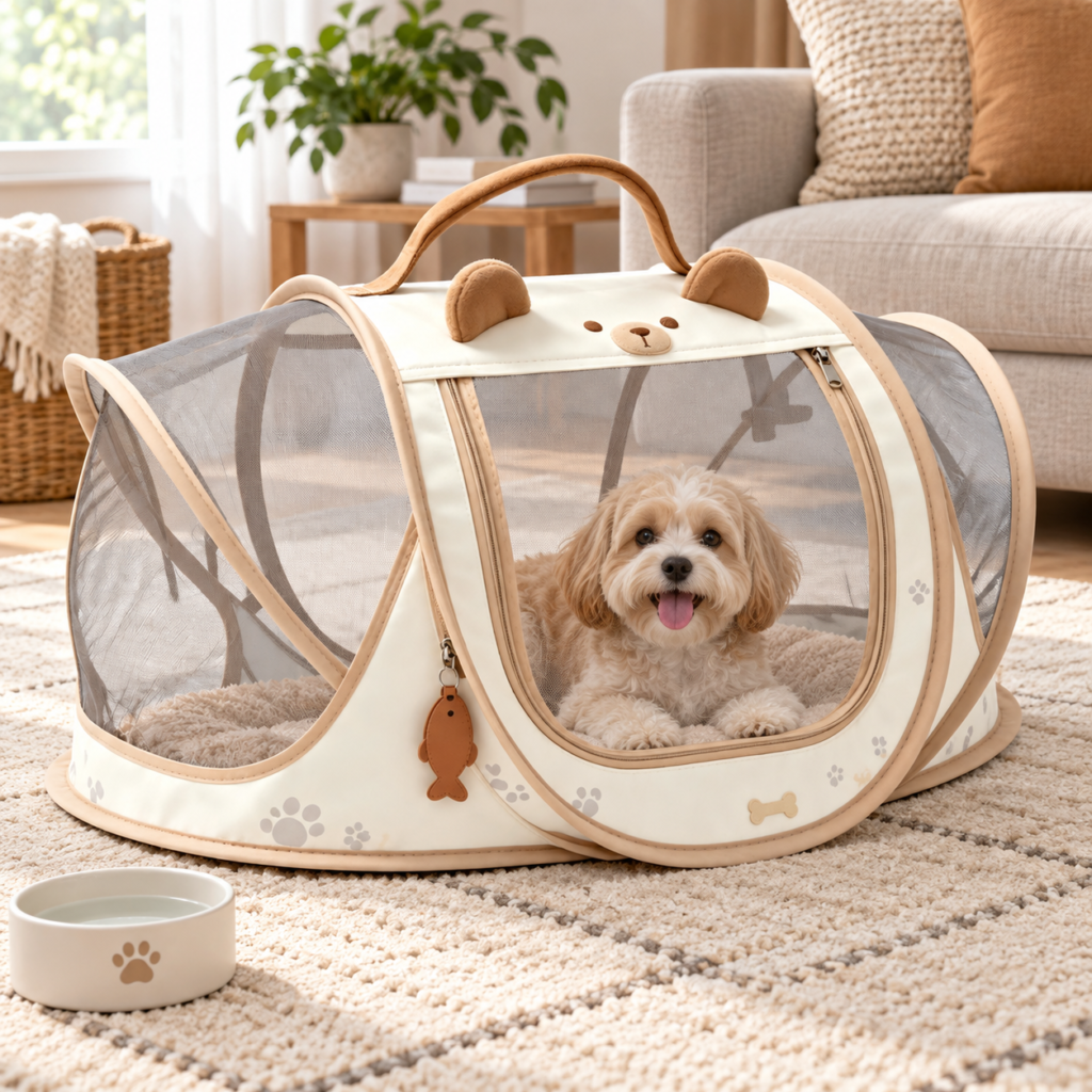 CW113 Collapsible Mesh Pet Playpen Manufacturer | OEM Pet Products