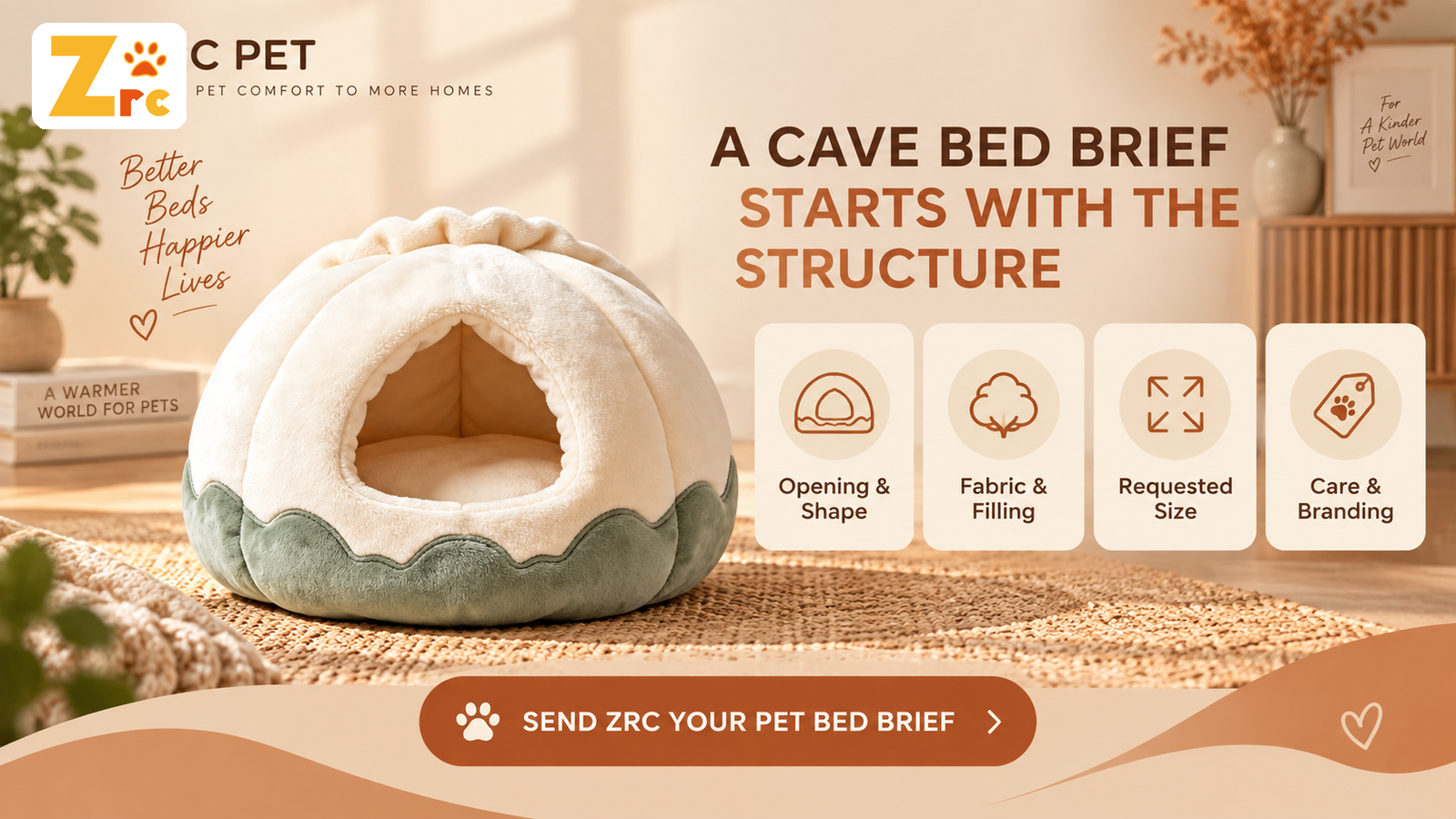 Cave Pet Bed Manufacturer: How to Define the Structure