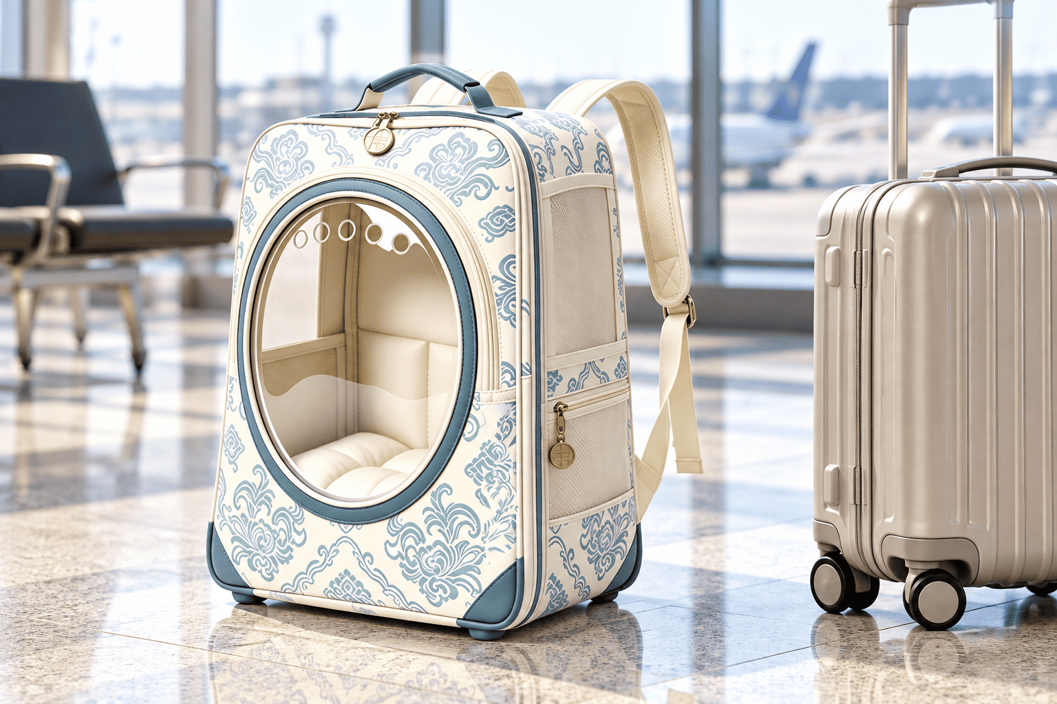 spacious pet carrier backpack