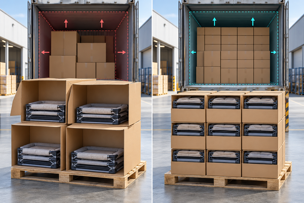 products with minimized shipping volume
